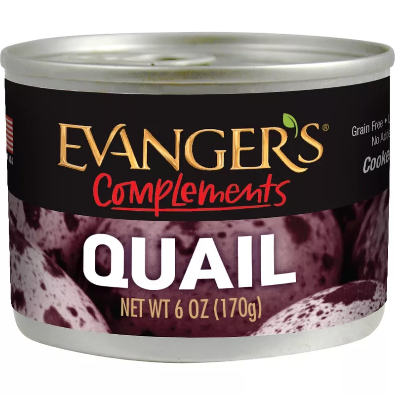 Evanger’s Grain Free Quail For Dogs & Cats, Wet Food Topper