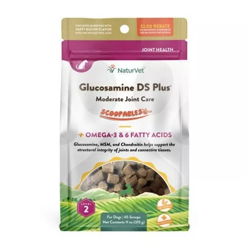 Evolutions By NaturVet, Scoopables Glucosamine DS Plus Level 2 For Dogs, 11 Oz