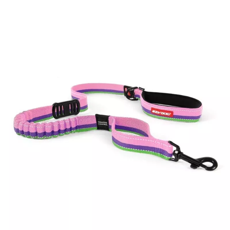 EzyDog Bubblegum Zero Shock Dog Leash 48″