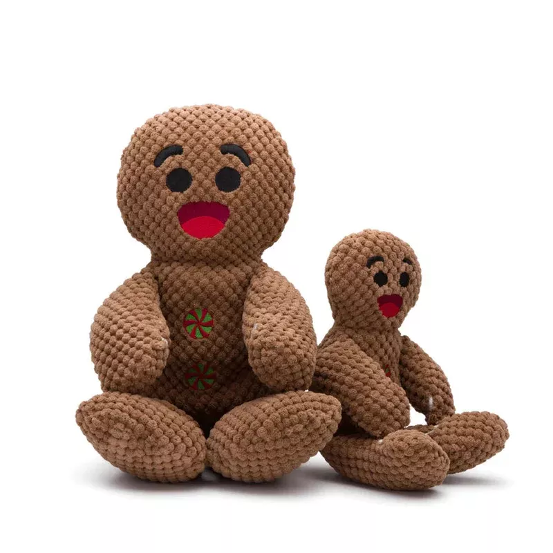 fabdog – Floppy Gingerbread Man Dog Toy