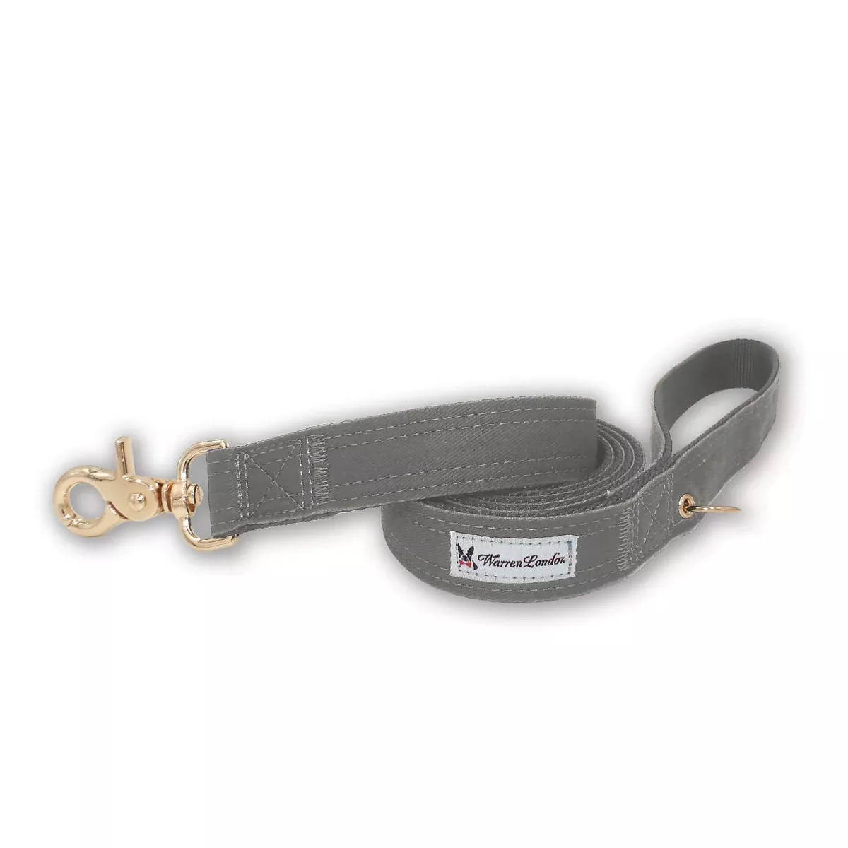 Fabric Dog Leash - Grey