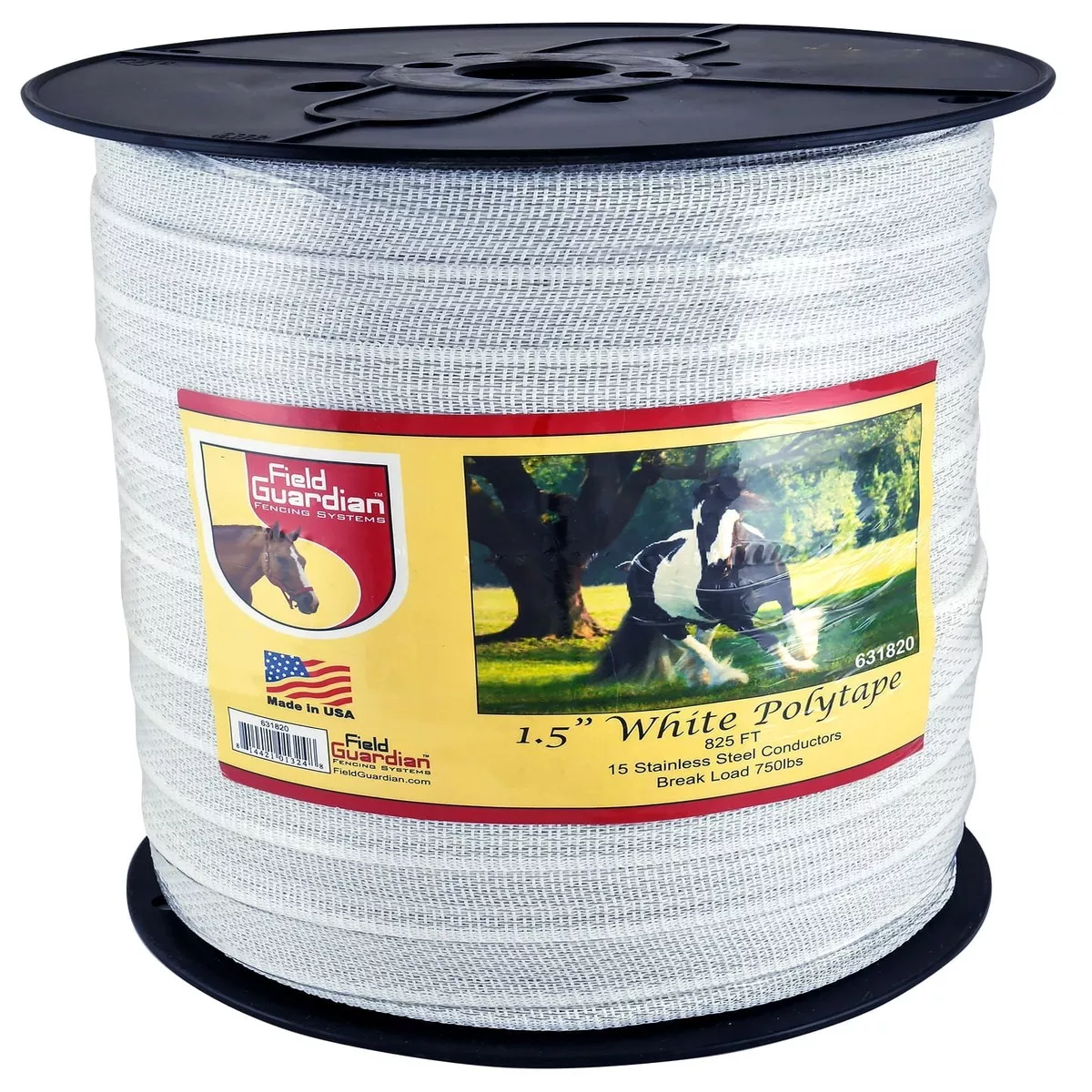 Farm Guardian 1.5" Poly Tape, 825 ft