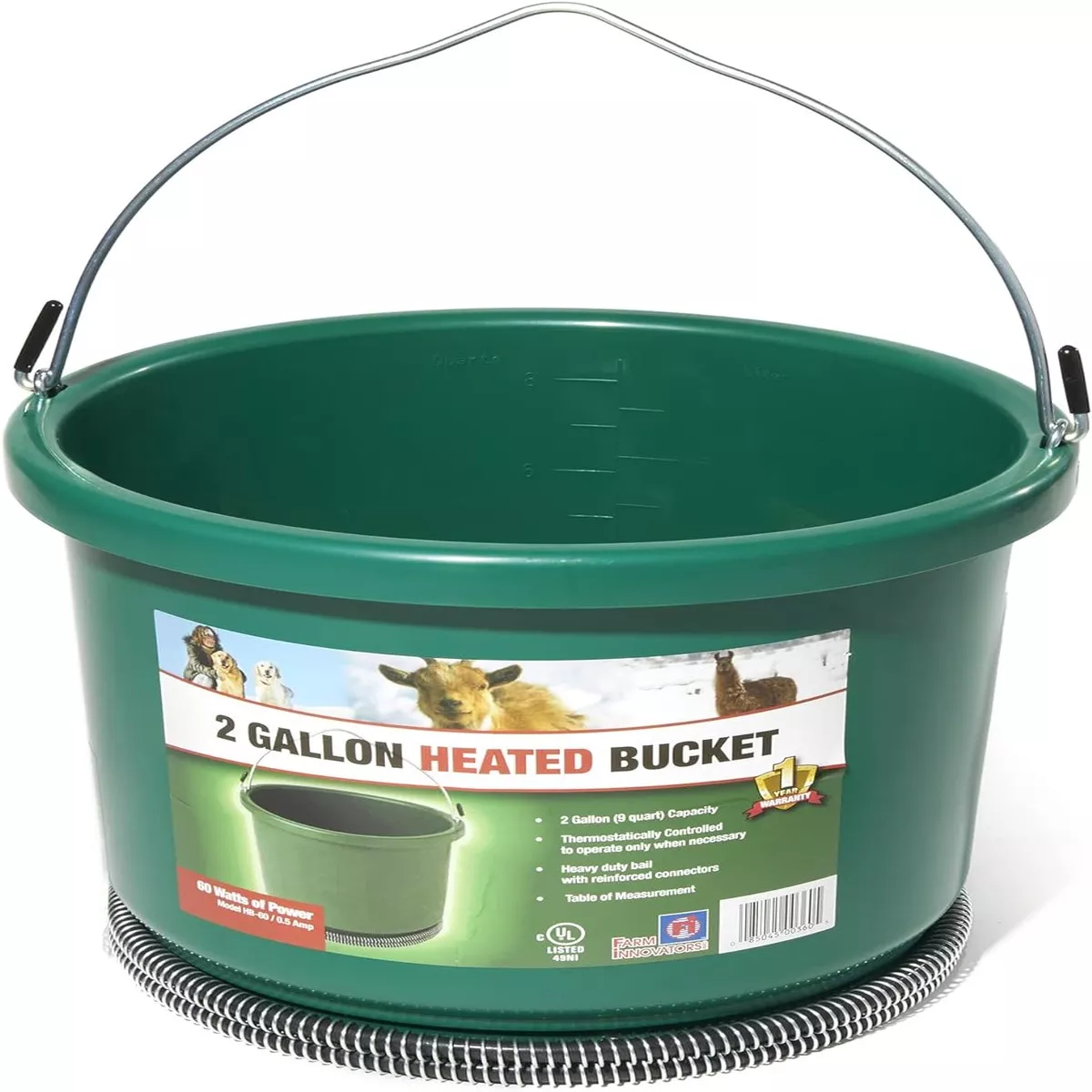 Farm Innovators Heated 2-Gallon Bucket