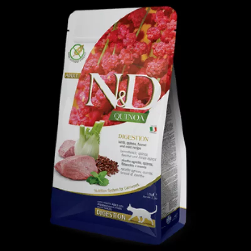 Farmina N&D Quinoa Digestion Lamb Dry Cat Food 3.3 lbs