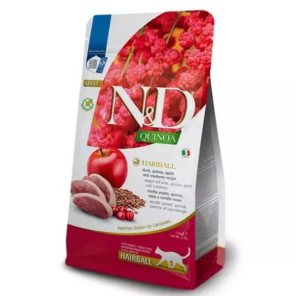 Farmina N&D Quinoa Functional Feline Cat Food - Hairball Duck