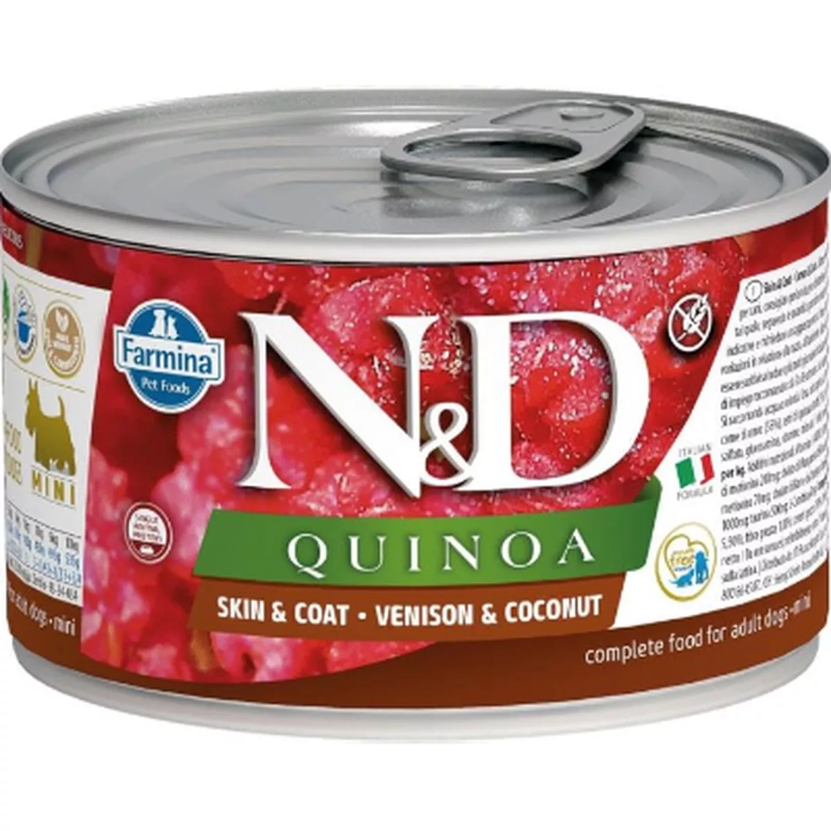 Farmina N&D Quinoa Skin and Coat Venison and Coconut Canned Mini Dog Food