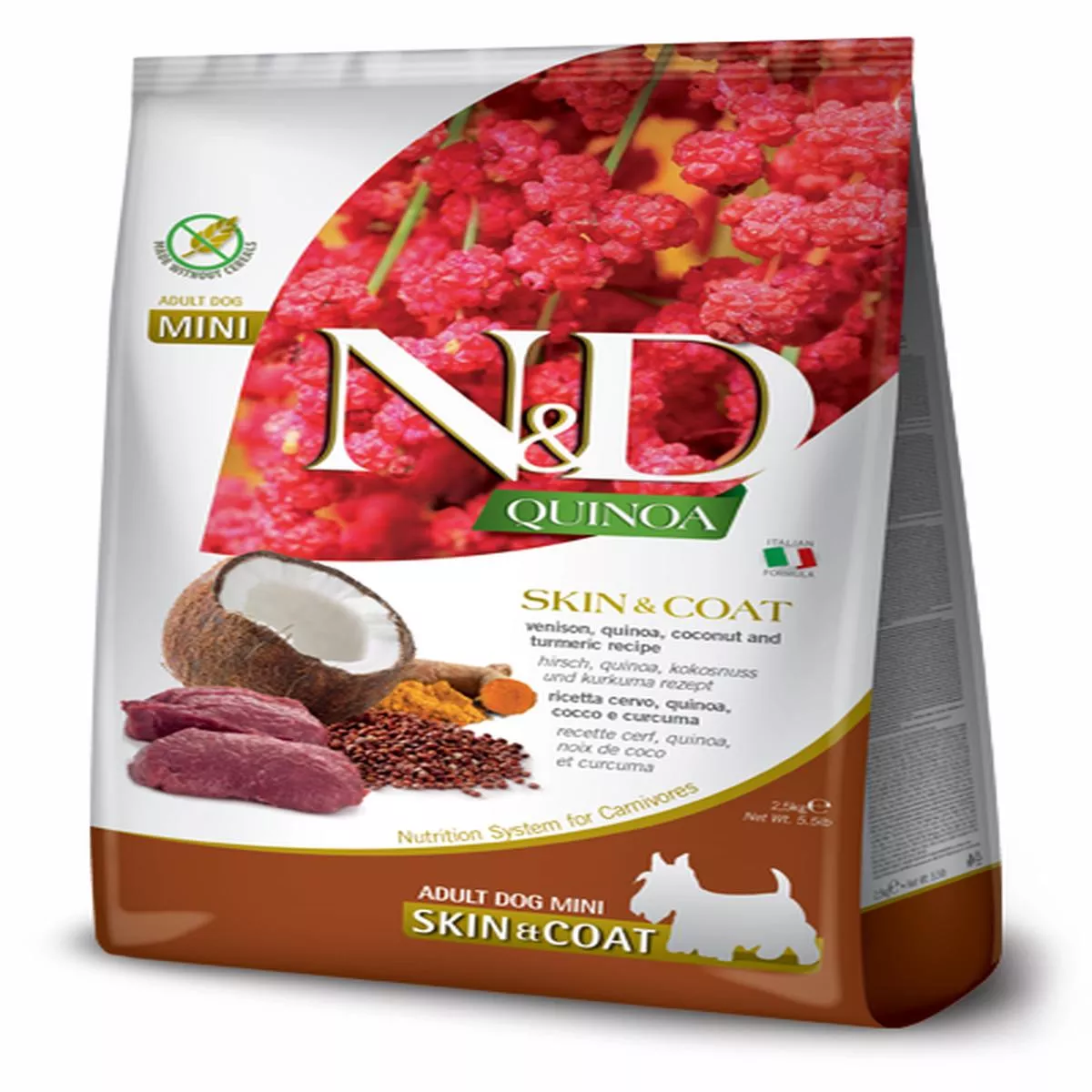 Farmina N&D Quinoa Skin & Coat Venison Mini Adult Dog Food