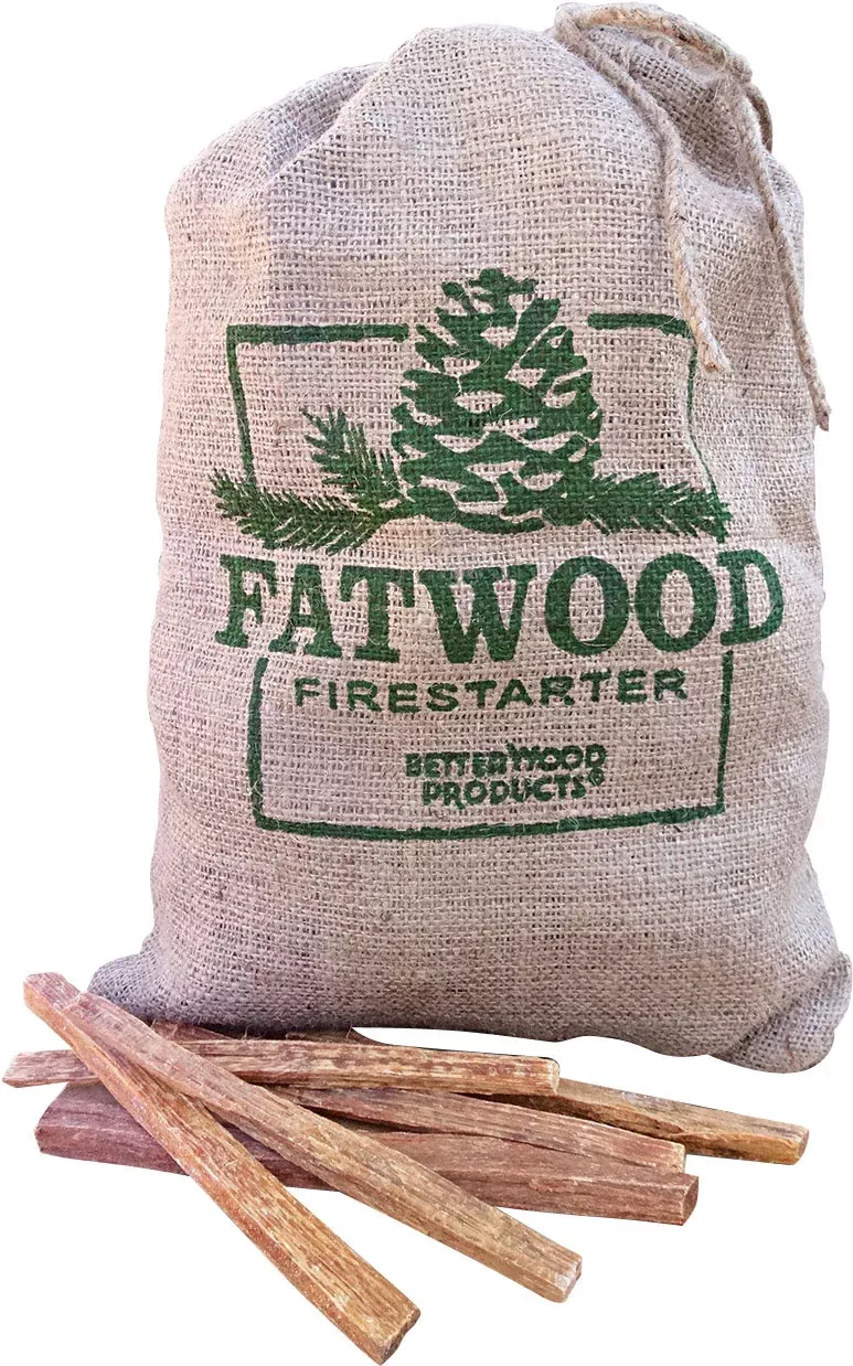 Fatwood Firestarter Burlap Bag (Pack Of 6)