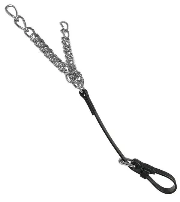 Featherweight Curb Chain With Throat Strap