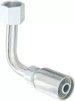 FEMALE SWIVEL 90 DEGREE MED DROP 3/4″ HOSE X 3/4″ ORF