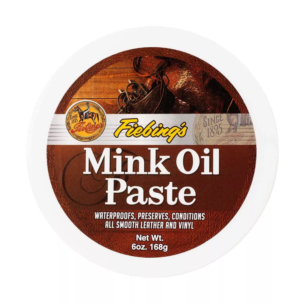 Fiebings Mink Oil Paste for Leather, 6 oz Conditioning & Waterproofing Balm