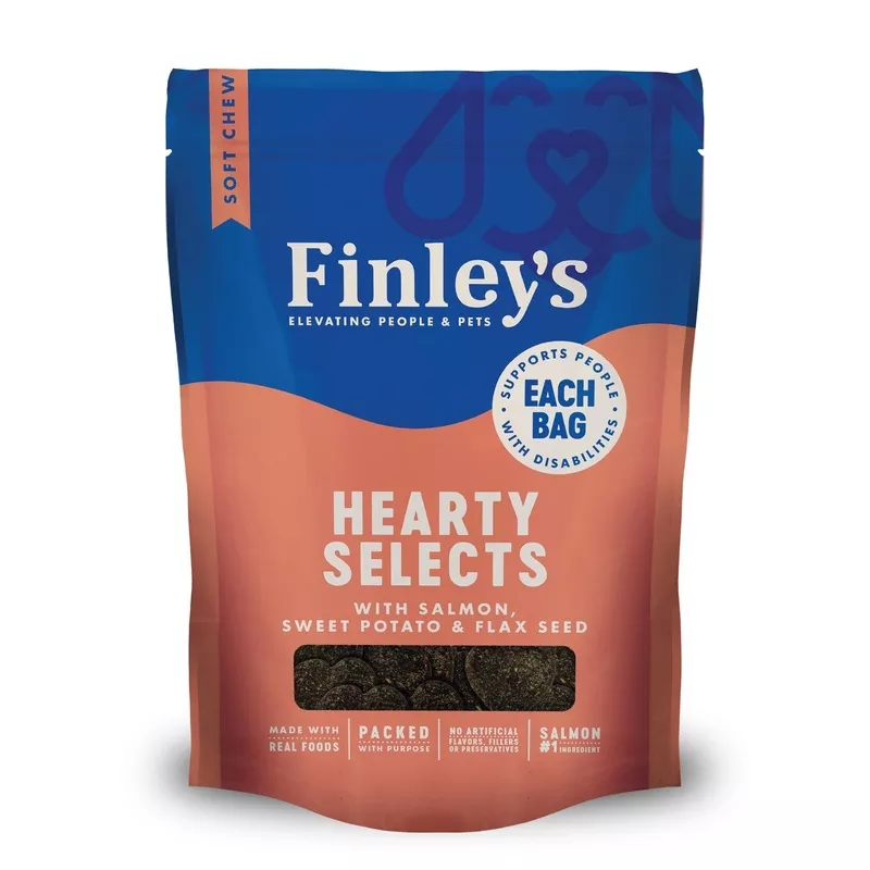Finley’s Barkery Hearty Selects Dog Treats Salmon & Flax 5 oz