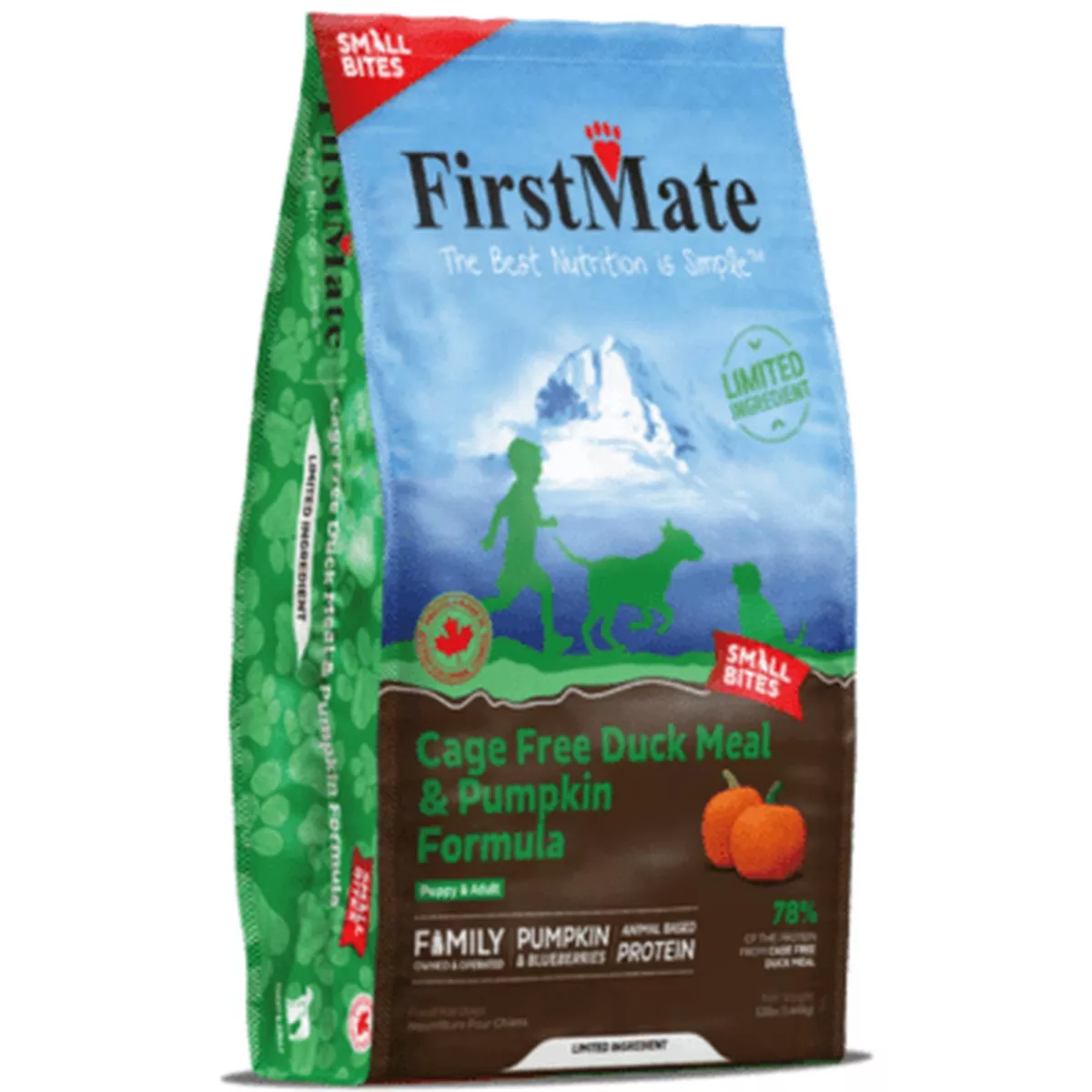 FirstMate Cage Free Duck Meal and Pumpkin Small Breed Dog Food