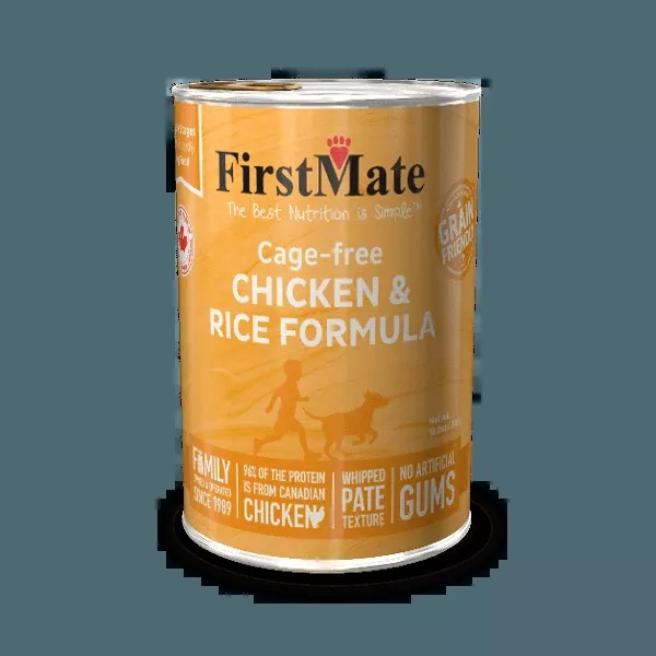 FirstMate Grain Friendly Cage-Free Chicken & Rice Canned Dog Food
