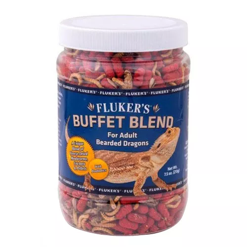 Fluker's, Fluker's Buffet Blend Adult Bearded Dragon Formula Freeze Dried Food, 1 Each/7.5 Oz