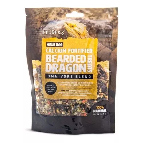 Fluker's, Grub Bag Bearded Dragon Omnivore Blend Treats, 1 Count / 4 Oz