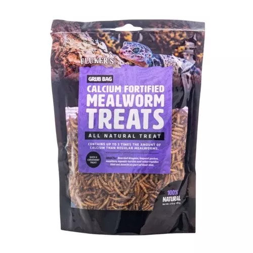 Fluker's, Grub Bag Mealworm Calcium Fortified Treats, 1 Count / 3.75 Oz