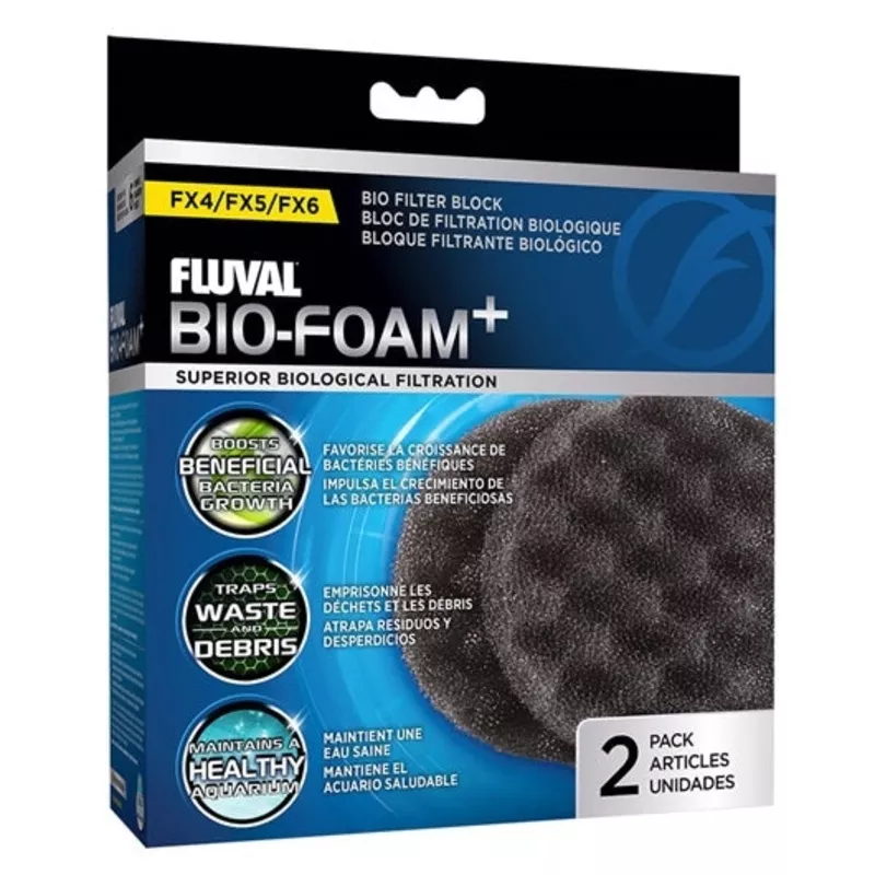 Fluval Bio-Foam Plus Filter Pads FX5 / FX6 – 2 pack