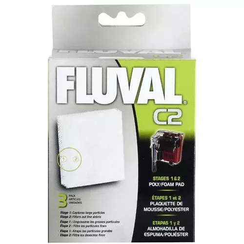 Fluval Poly Foam Pad for Fluval C2 Aquarium Filter 3 pk