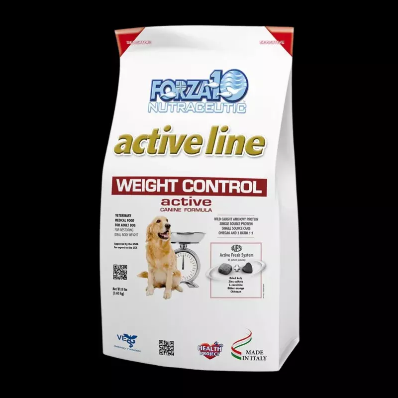 Forza10 Nutraceutic Active Line Weight Control Diet Dry Dog Food bag 8 lbs