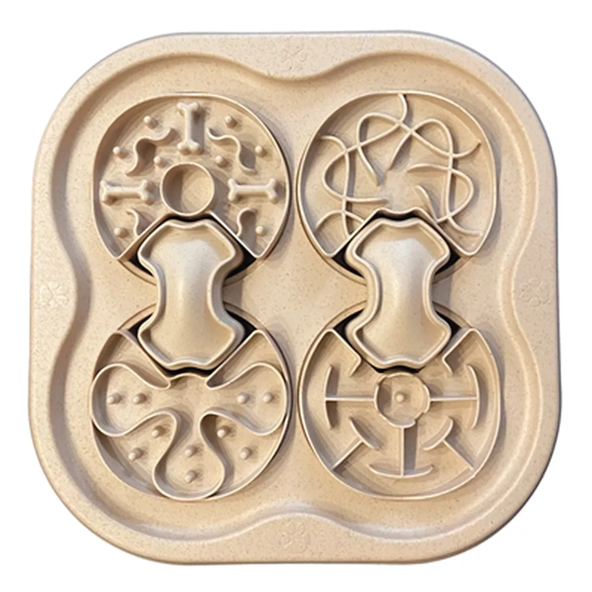 foufouBrands 2-in-1 Slow Feeder & Nosework Puzzle Dog Toy