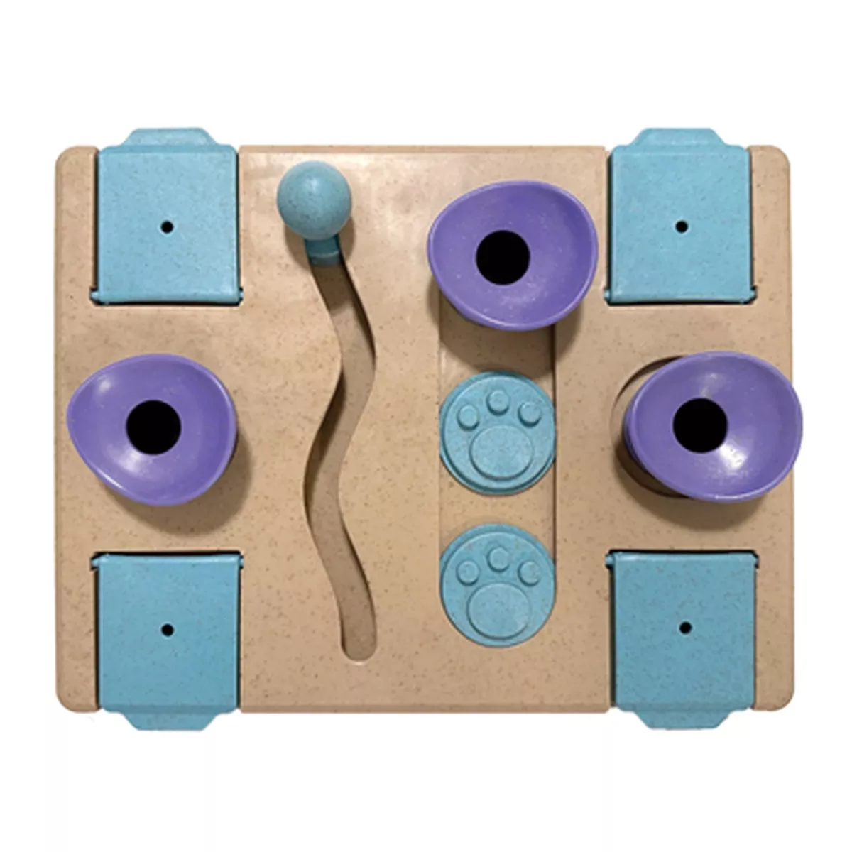 foufouBrands Hide n Seek Busy Board Puzzle Dog Toy