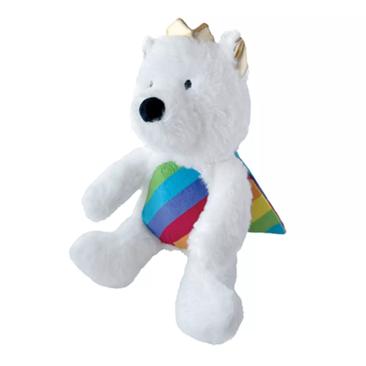 foufouBrands One Love Plush Bear Dog Toy