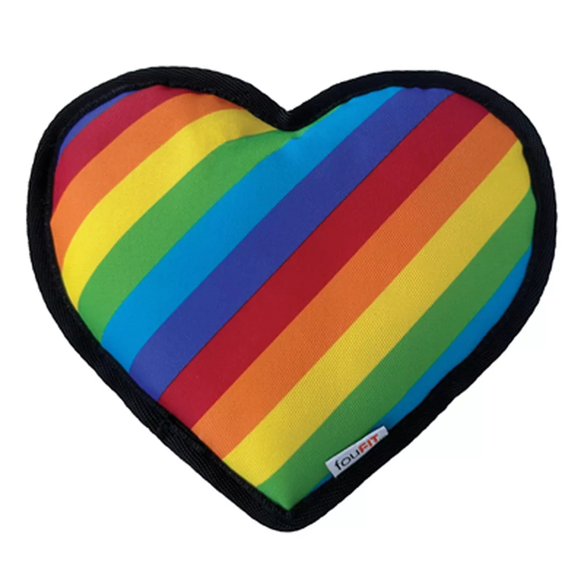 foufouBrands One Love Tough Heart Dog Toy