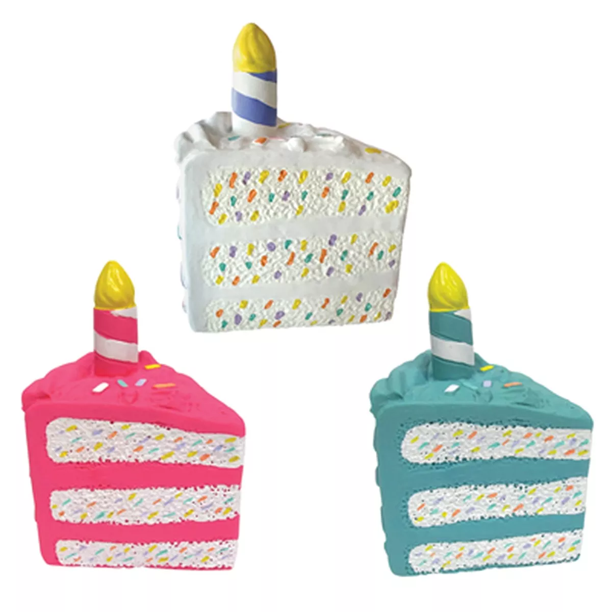 foufouDog Birthday Cake Chew Dog Toy