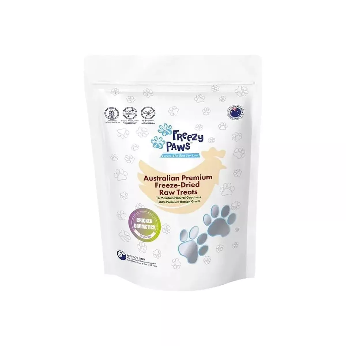 Freezy Paws - Freeze-Dried Raw Chicken Drumette Treats 100g
