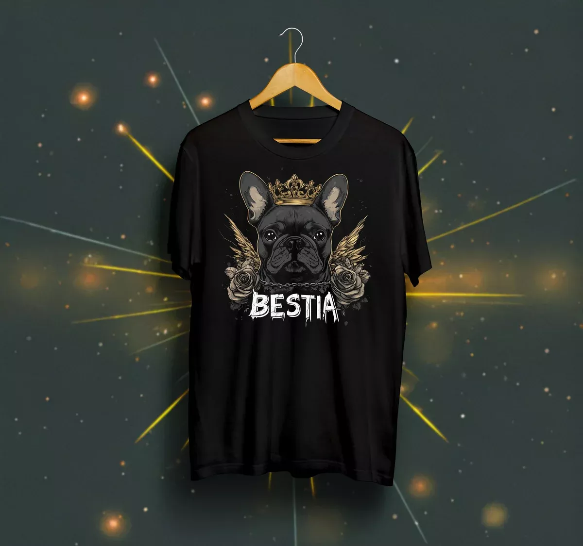 French Bulldog T-shirt Black