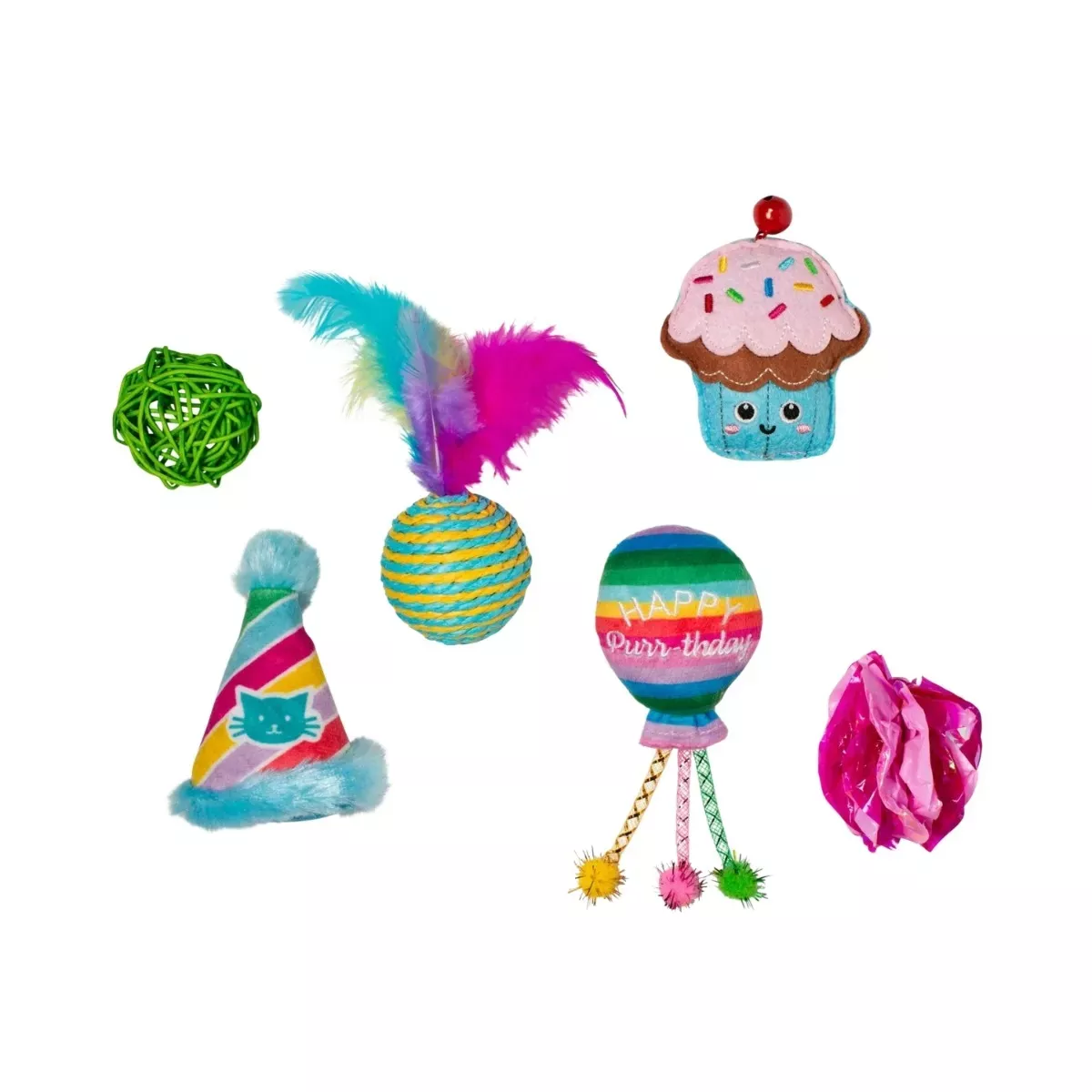 Fringe PetShop Mini Cat Toy Set - Happy Purr-Thday