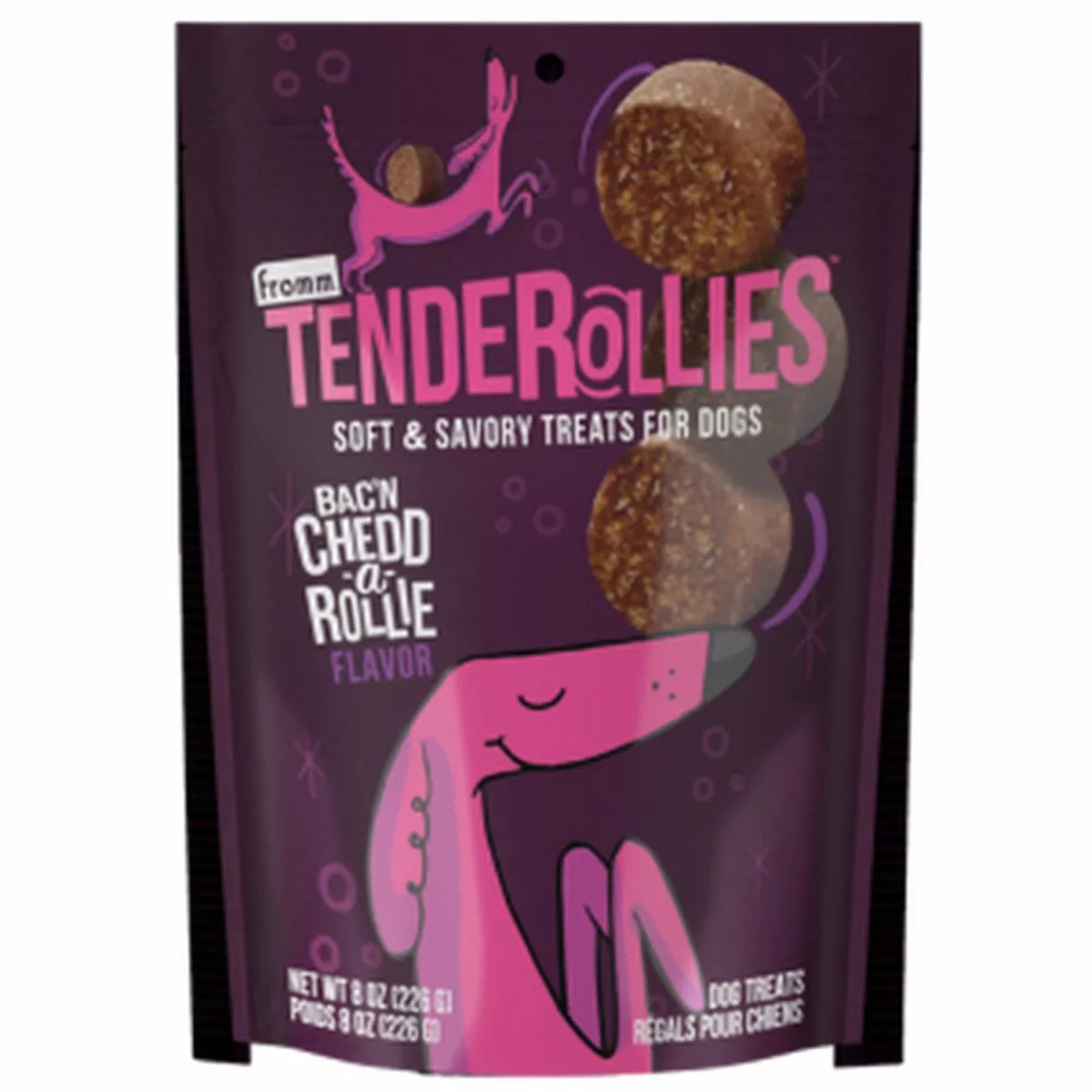 Fromm Bac'n Chedd-A-Rollie Tenderollies Dog Treats, 8 oz bag