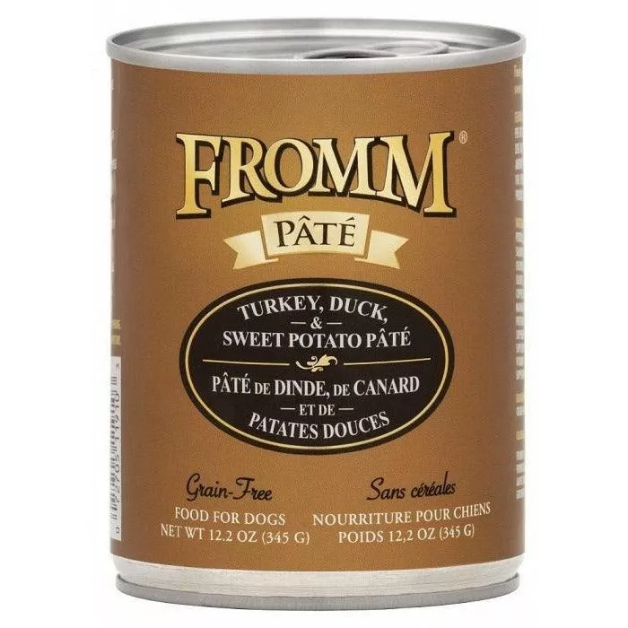 Fromm Canned Dog Food Turkey, Duck, & Sweet Potato Pate
