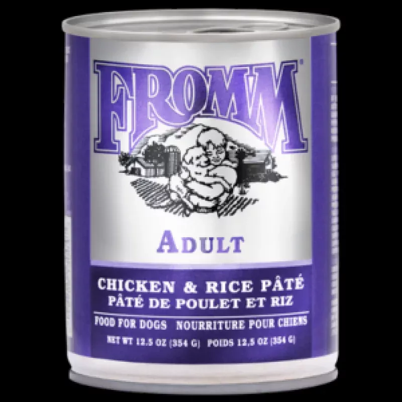 Fromm Classic Chicken & Rice Pate Canned Dog Food 12.5oz