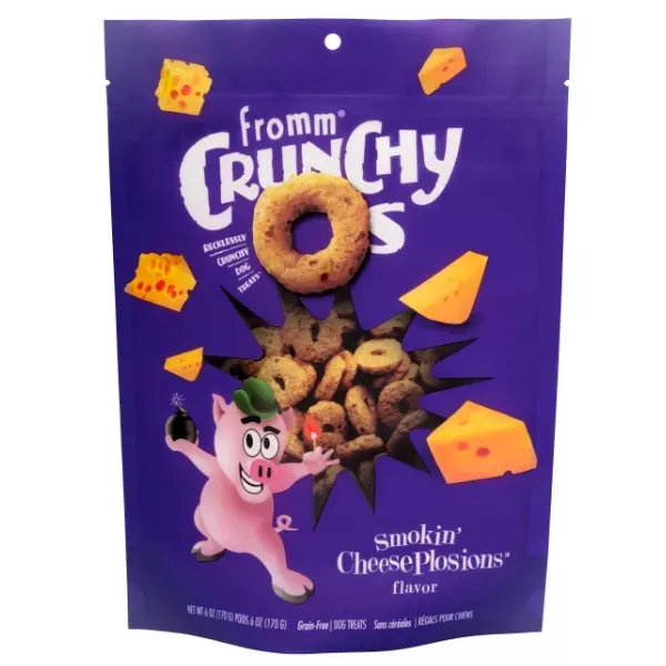 Fromm Crunchy Os Grain-Free Dog Treats - Smokin' CheesePlosions