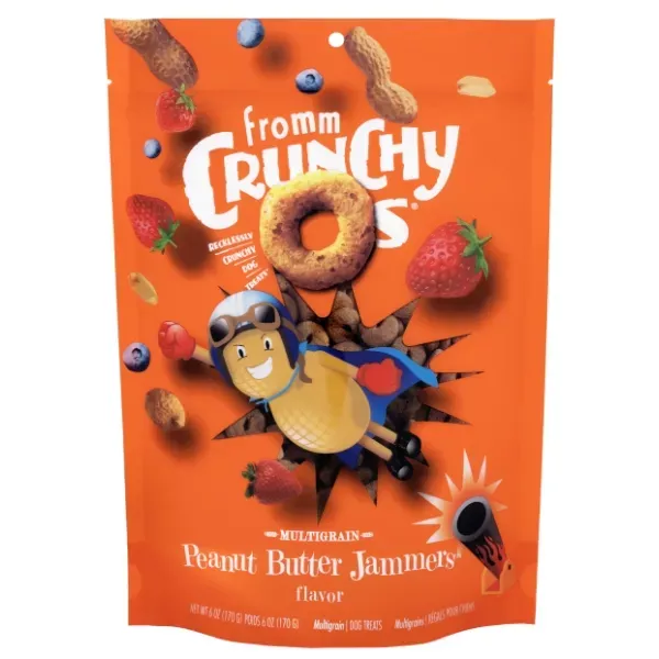 Fromm Crunchy Os Multigrain Dog Treats - Peanut Butter Jammers