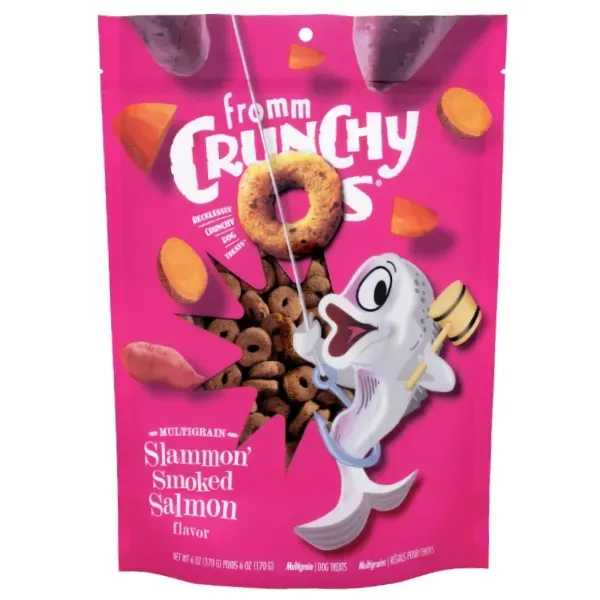 Fromm Crunchy Os Multigrain Dog Treats - Slammon' Smoked Salmon