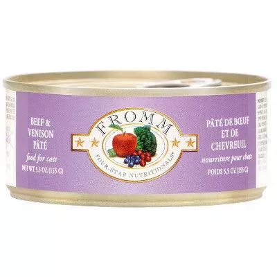 Fromm Four Star Canned Cat Food Beef & Venison Pate