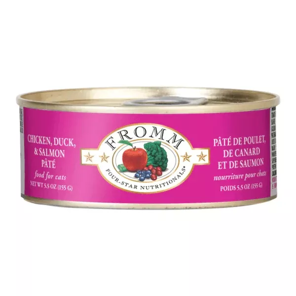 Fromm Four Star Canned Cat Food Chicken, Duck & Salmon Pate