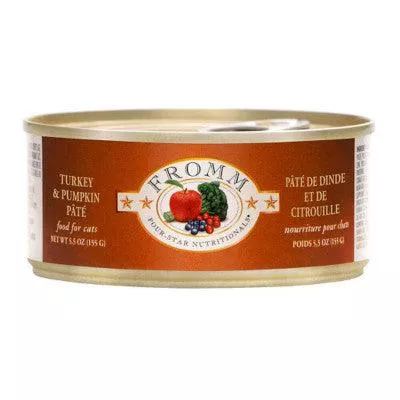 Fromm Four Star Canned Cat Food Turkey & Pumpkin Pate