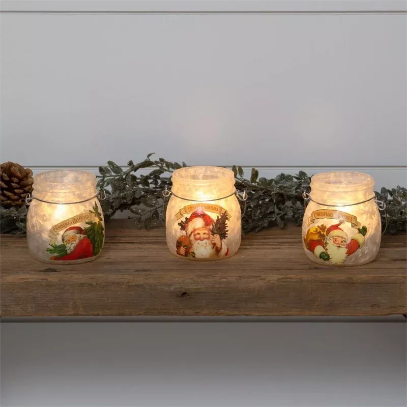 Frosted Glass Jars – Vintage Santas – Farm Supplies, Livestock Feed, Pest Control Solutions and Essential Ranch Equipment Online