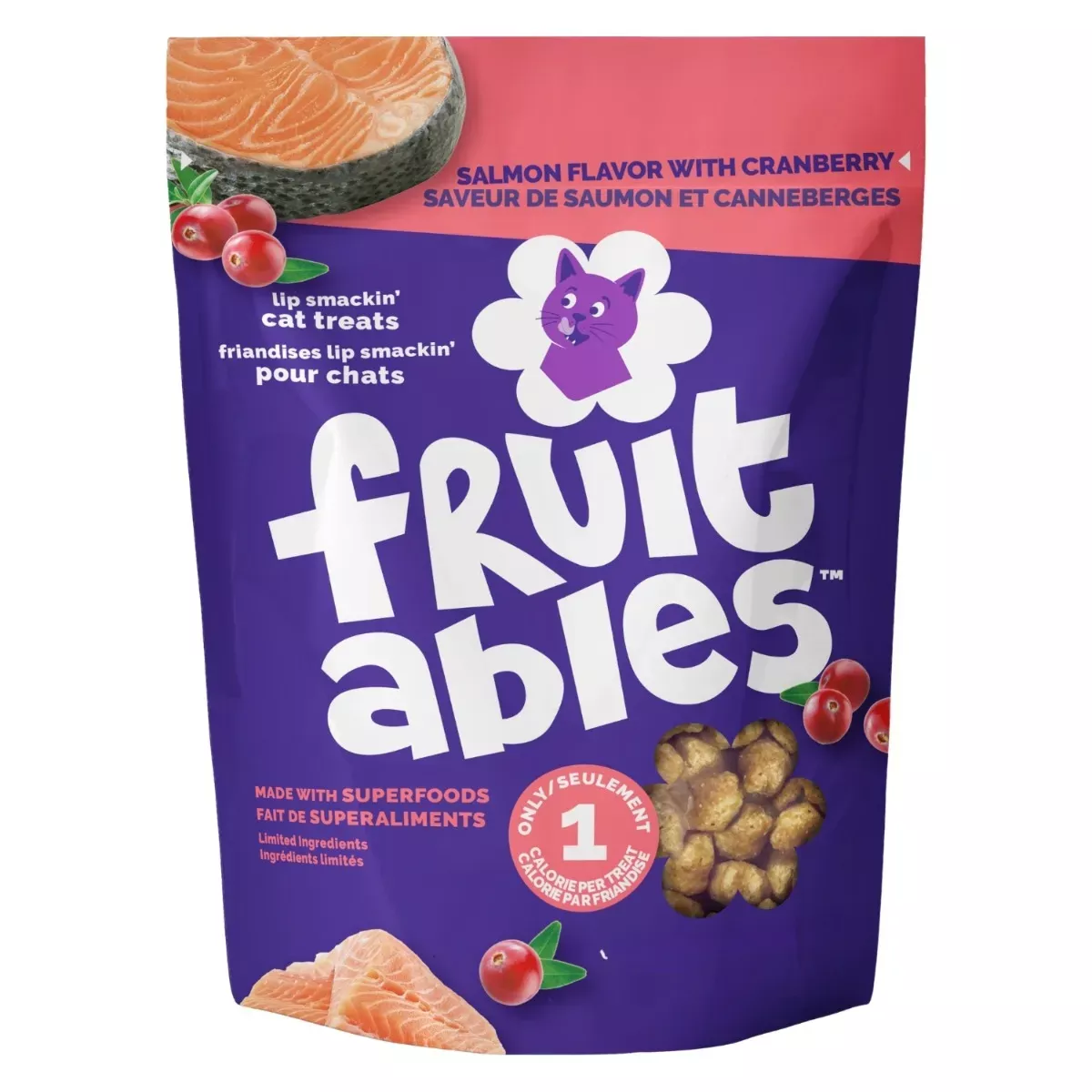 Fruitables Baked Cat Treats - Salmon with Cranberry Flavour