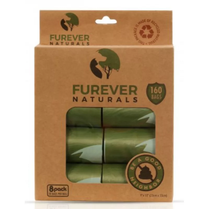 Furever Naturals Unscented Poop Bags 8pk