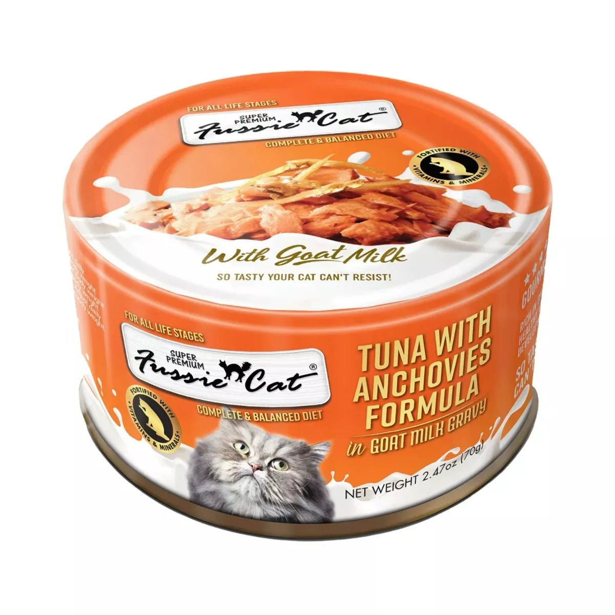 Fussie Cat Goat Milk Gravy Wet Food - Tuna with Anchovies