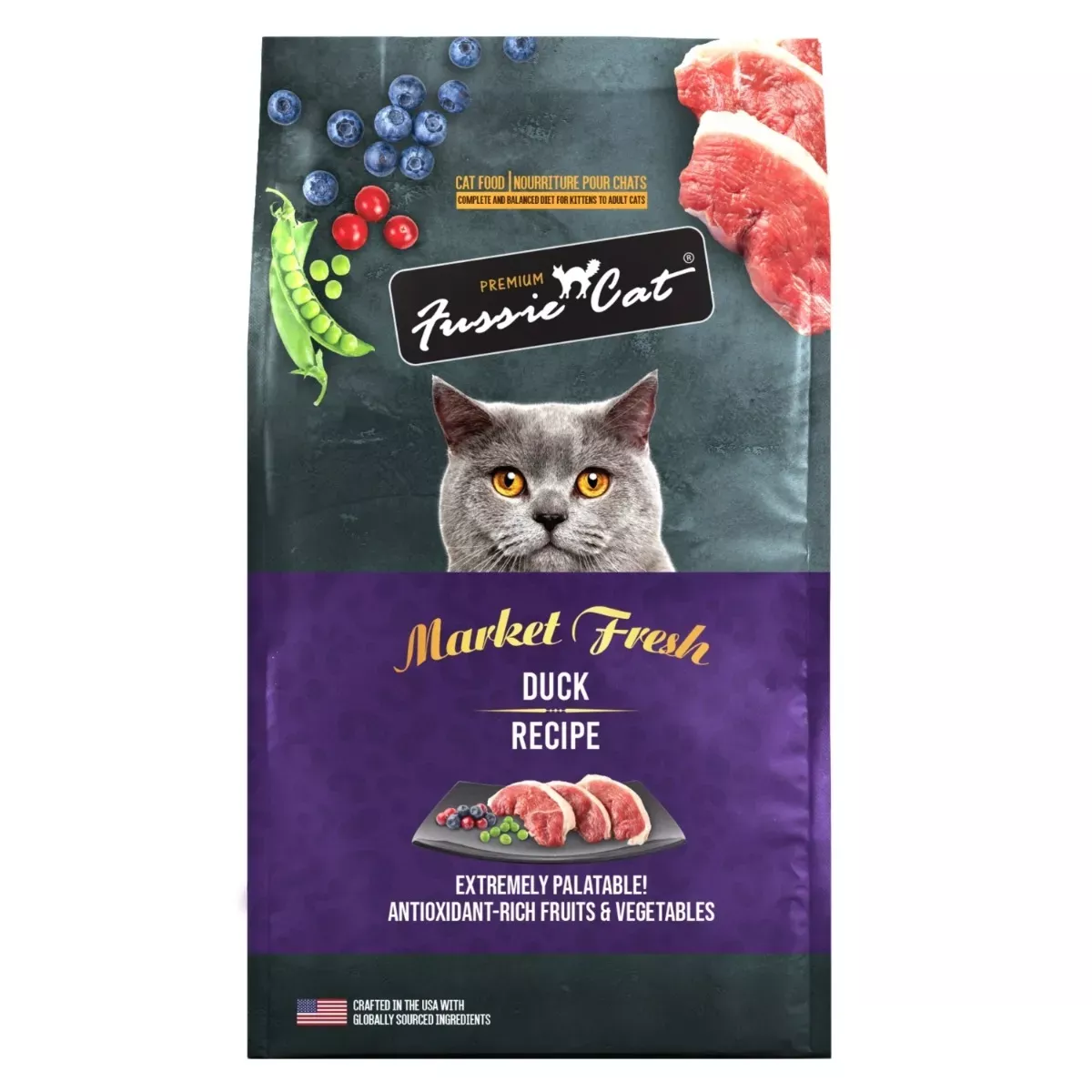 Fussie Cat Market Fresh Dry Food - Duck Recipe