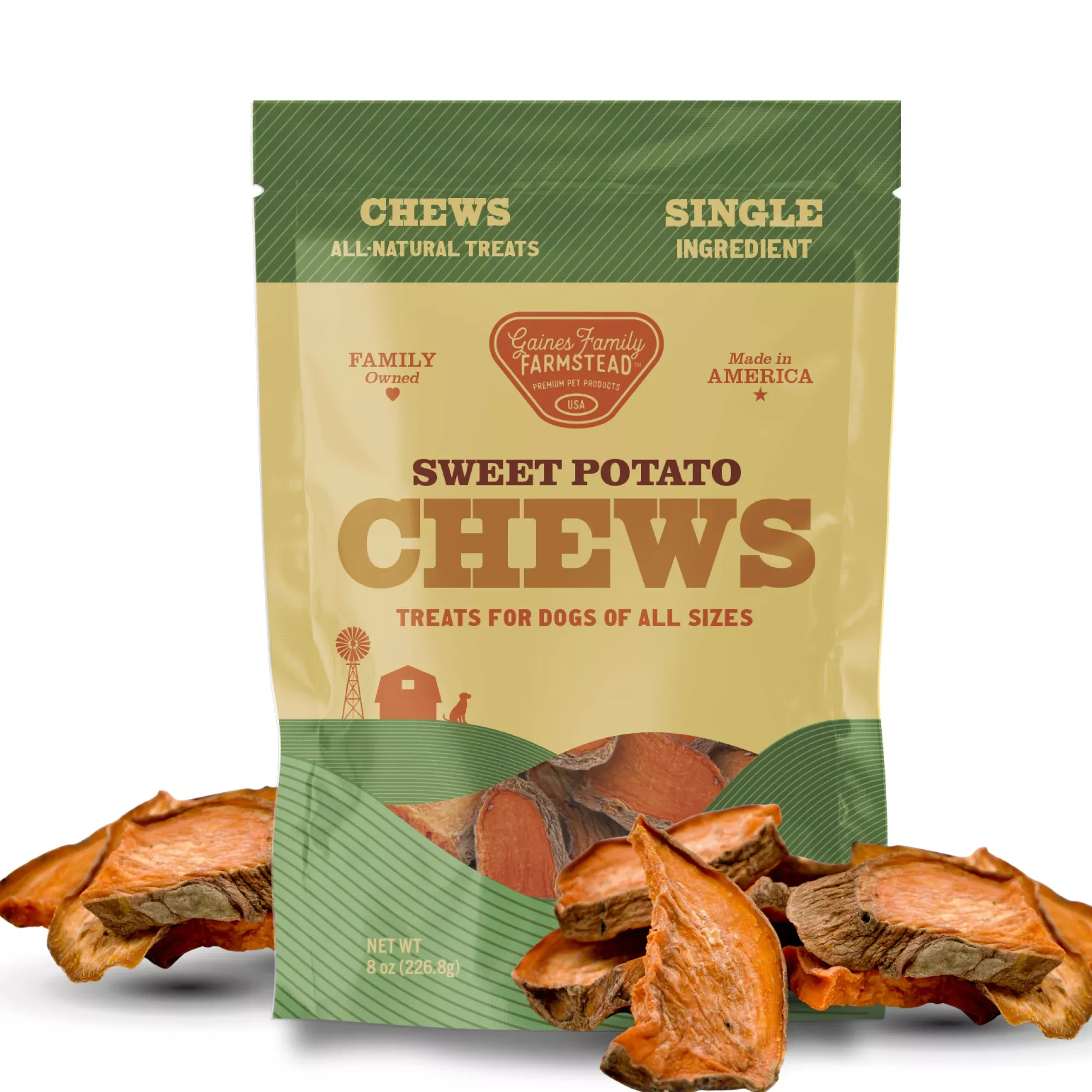 Gaines Family Sweet Potato Chews 8oz