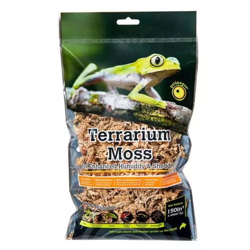 Galapagos, Galapagos 5-Star Terrarium Sphagnum Moss Substrate, Gold, 1 Each/2.6 qt, Mini
