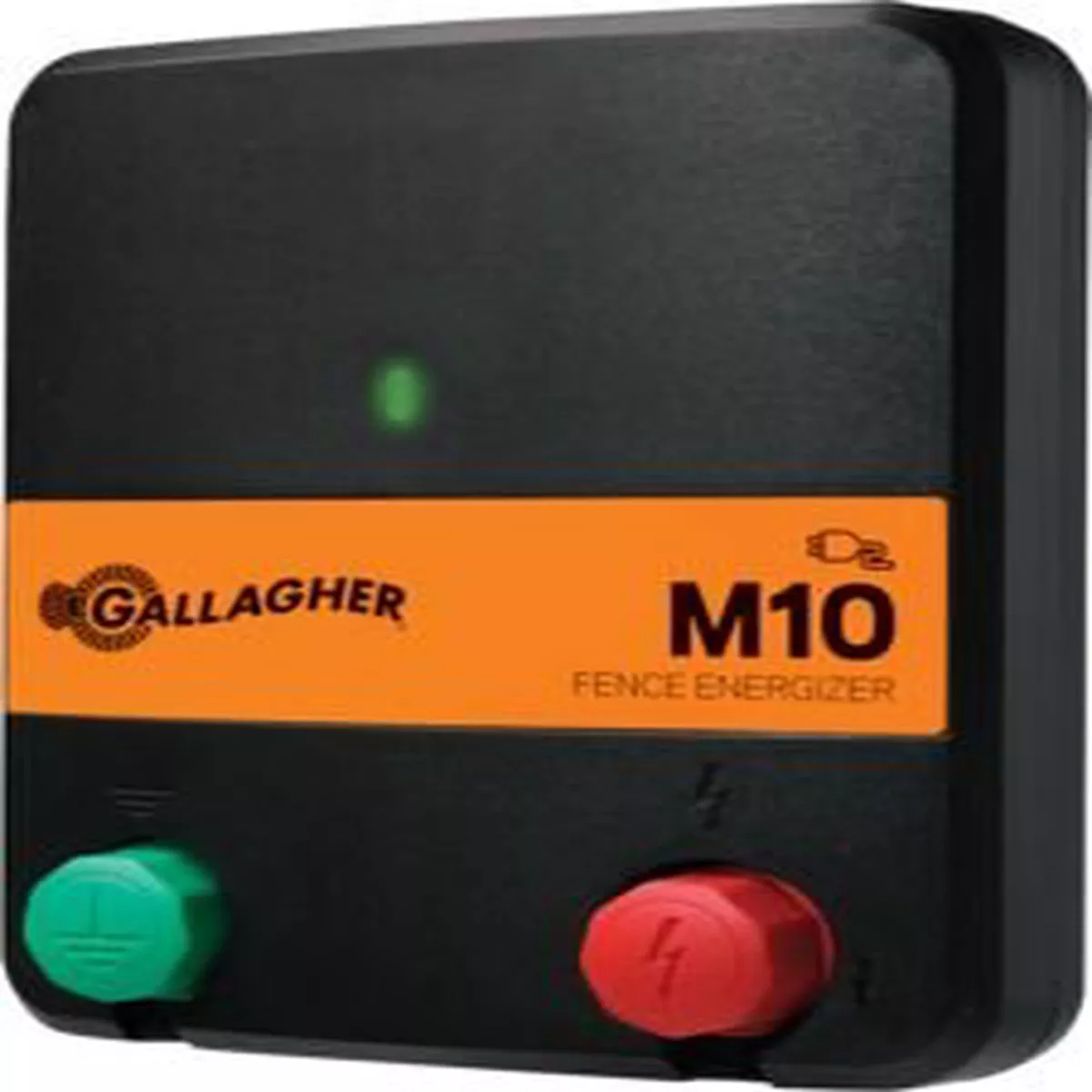 Gallagher M10 Mains Electric Fence Energizer, 0.1 Joule, 2 Mile / 10 Acre AC Plug-in Charger