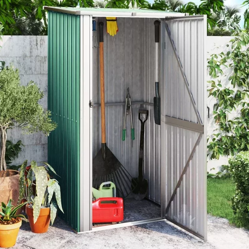 Garden Shed – 118.5 cm Wide – Outdoor Storage for Garden Tools and Essentials Brown | Staff Picks